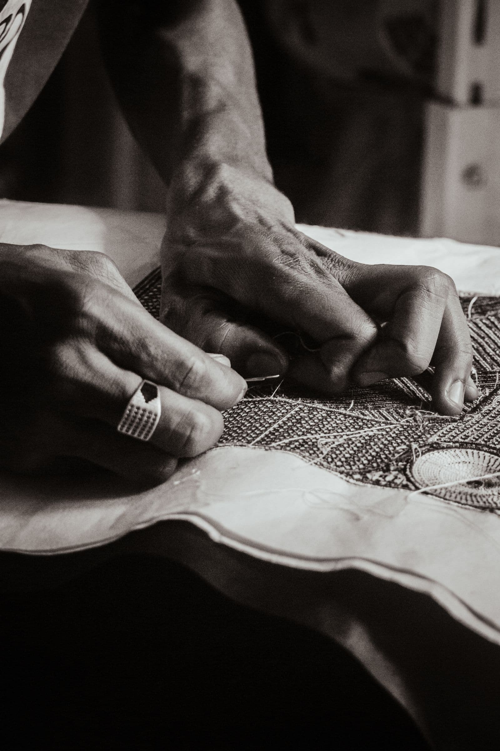 The Sohni Kurta — charcoal cotton lawn with shadow work embroidery